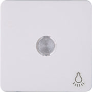 Kopp schakelwip controlevenster met licht symbool HK02 Milano arctic wit 330213006