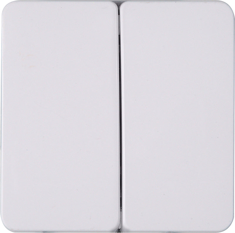 Kopp schakelwip 2-voudig HK02 Milano arctic wit 331413003