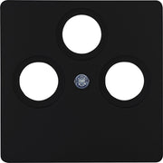 Kopp centraalplaat antenne - COAX wandcontactdoos HK05 Paris zwart mat 335050000