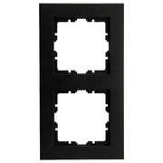 Kopp HK07 Pure - Afdekraam 2-voudig zowel verticaal als horizontaal te plaatsen mat-zwart 406950000
