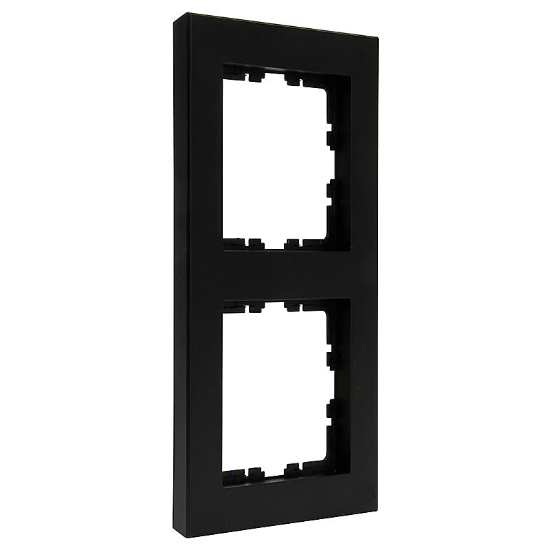 Kopp HK07 Pure - Afdekraam 2-voudig zowel verticaal als horizontaal te plaatsen mat-zwart 406950000