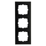 Kopp HK07 Pure - Afdekraam 3-voudig zowel verticaal als horizontaal te plaatsen mat-zwart 407050004