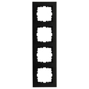 Kopp HK07 Pure - Afdekraam 4-voudig zowel verticaal als horizontaal te plaatsen mat-zwart 407150007