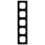 Kopp HK07 Pure - Afdekraam 5-voudig zowel verticaal als horizontaal te plaatsen mat-zwart 407250000