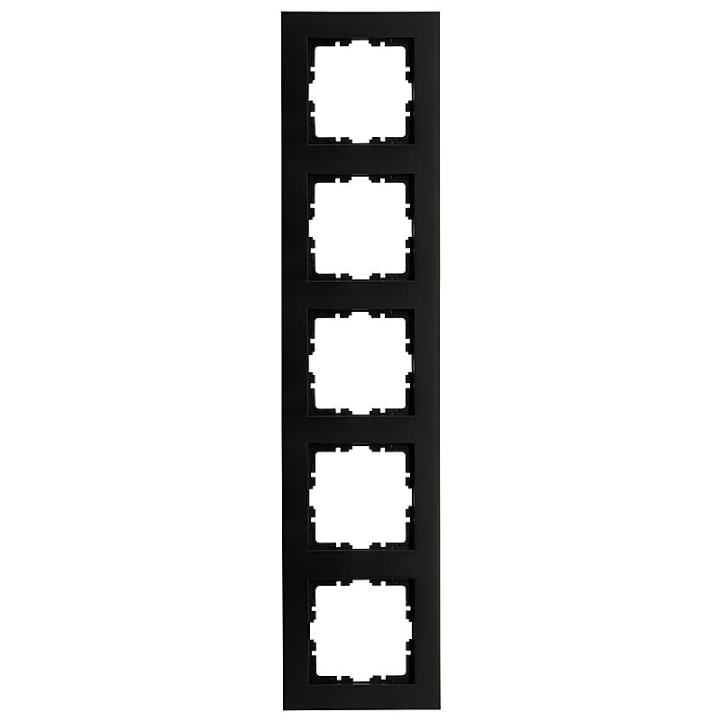 Kopp HK07 Pure - Afdekraam 5-voudig zowel verticaal als horizontaal te plaatsen mat-zwart 407250000