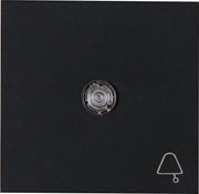 Kopp HK07 - bedieningswip wip met lens en klok-symbool met bevestigingsplaat mat-zwart  490457009