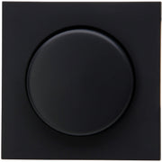 Kopp HK07 - afdekking voor druk-draai wisseldimmer mat-zwart 490650008