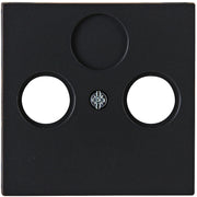 Kopp HK07 - afdekking voor antennecontactdoos TV en Radio mat-zwart 490950007