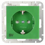 Kopp HK07 - wandcontactdoos 1-voudig geaard met shutter SV groen 940008004